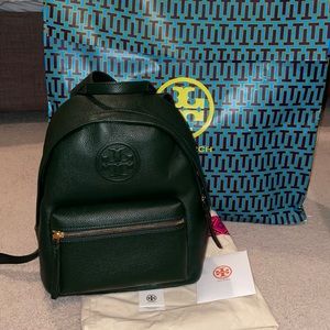 Tory Burch Perry Bombe small backpack brand new - green pine tree color